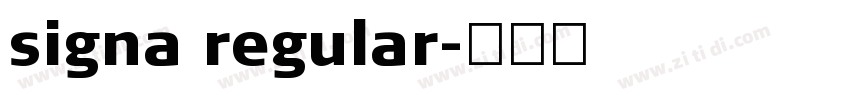 signa regular字体转换